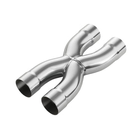 LCGP X pipe front profile showing polished crossover and clean lines for durable fit