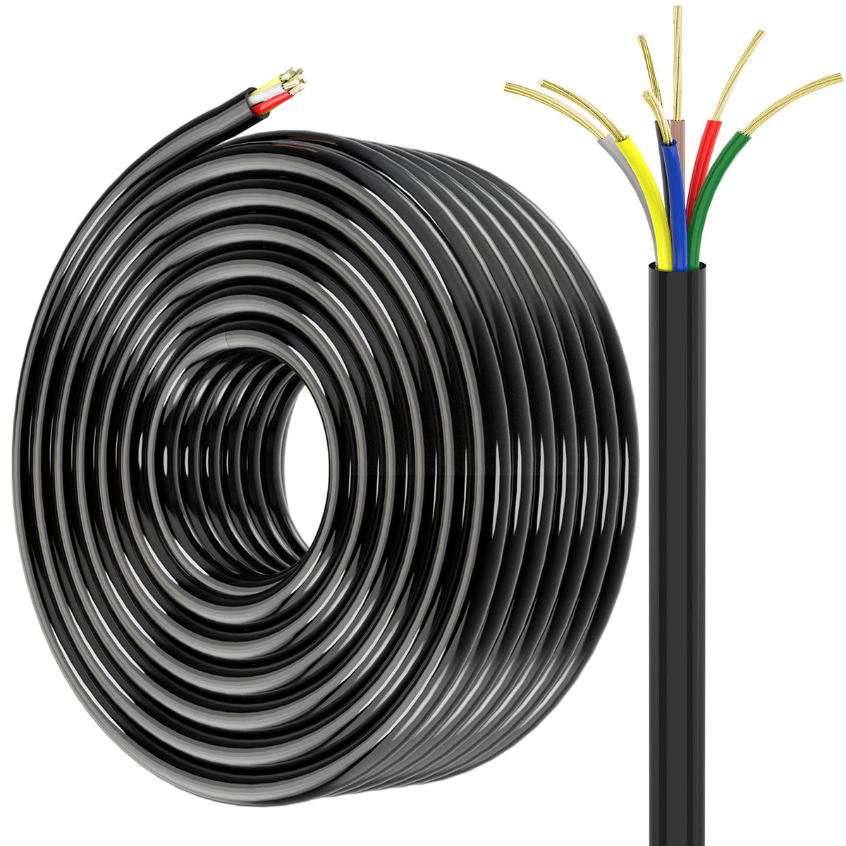 Lcrslitx front packaging showing 50ft 7-way harness and benefit of full-length coverage