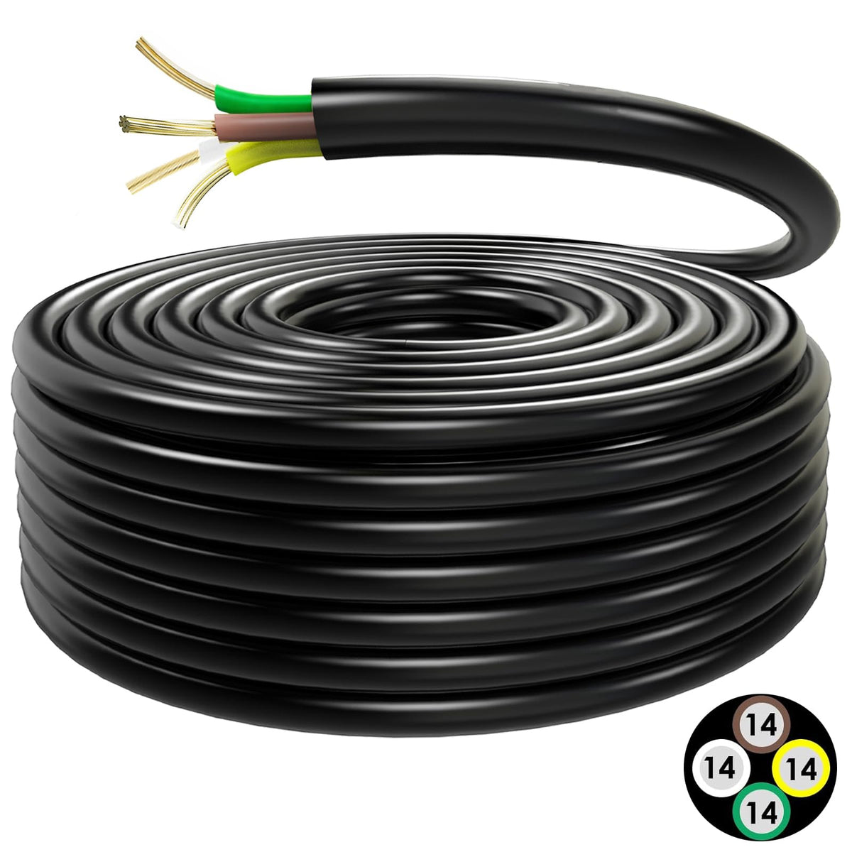 Lcrslitx front packaging showing full 100ft roll and durable jacket benefit