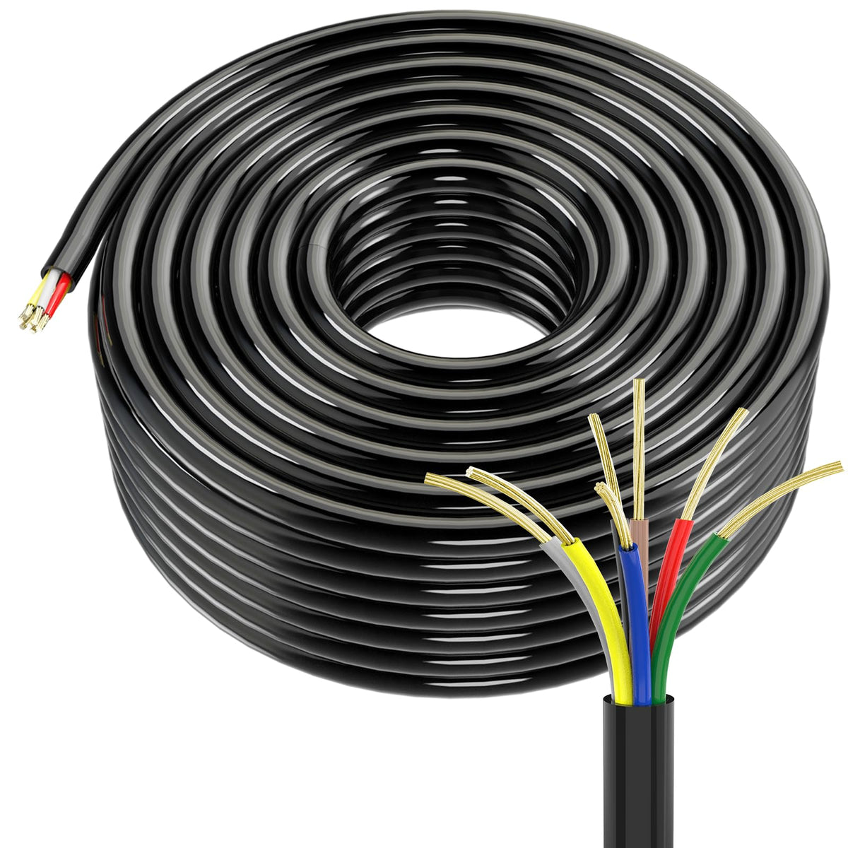 Lcrslitx front spool showing full 100FT cable, highlights long run advantage
