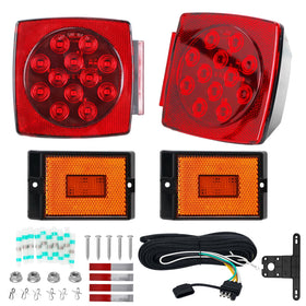Lcrslitx front view of assembled kit showing all lights and harness for easy identification and fit