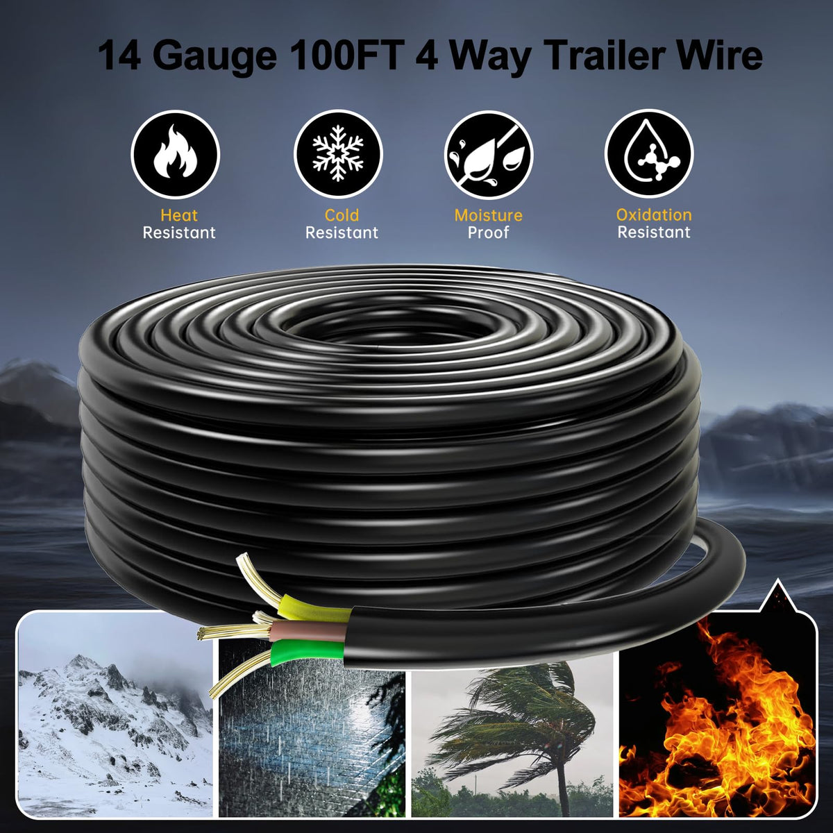 Lcrslitx cable routed on utility trailer demonstrating reliable trailer lighting