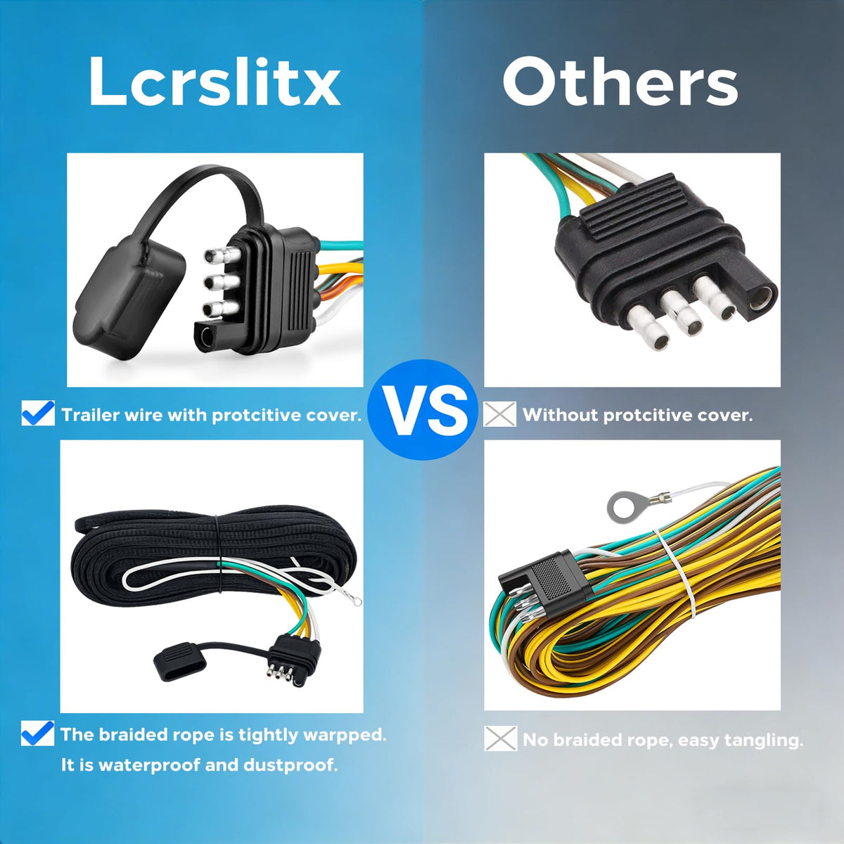 Lcrslitx amber and red marker lights array enhancing side and corner visibility