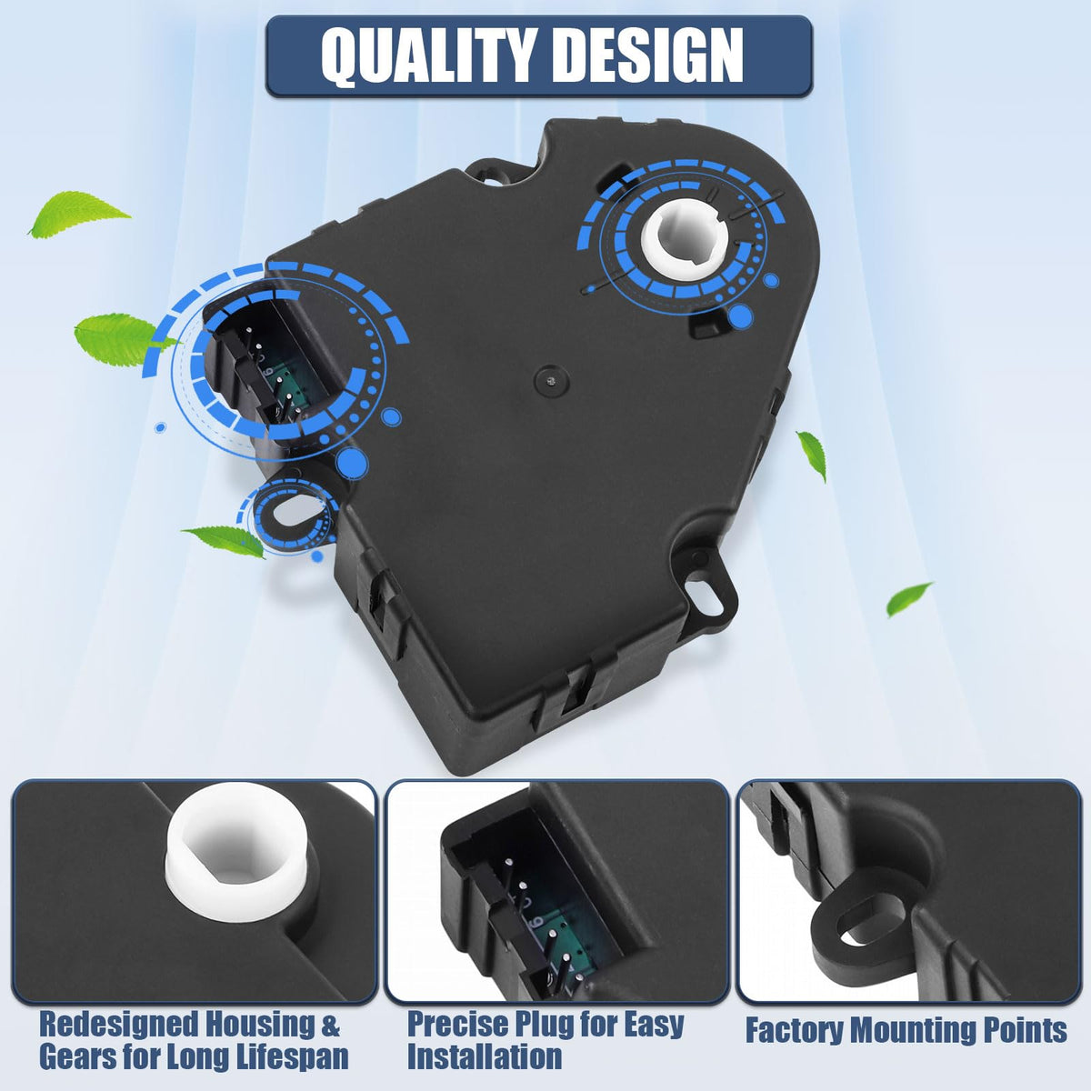 LCWRGS actuator close-up of gear housing illustrating durable construction