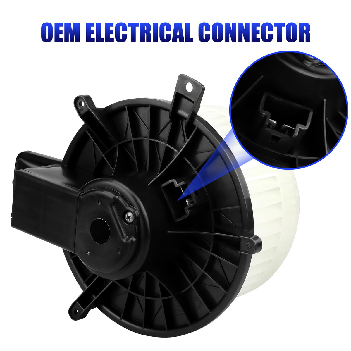 LCWRGS blower motor installed under dash demonstrating straightforward replacement