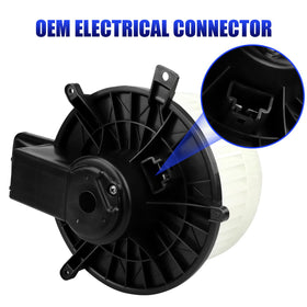 LCWRGS blower motor installed under dash demonstrating straightforward replacement
