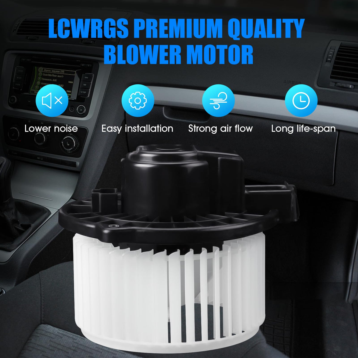 LCWRGS side detail highlighting mounting points and easy direct-fit installation benefit