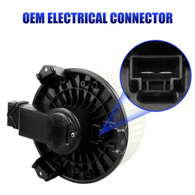 LCWRGS blower motor wiring plug angle demonstrating easy OEM-style connection benefit