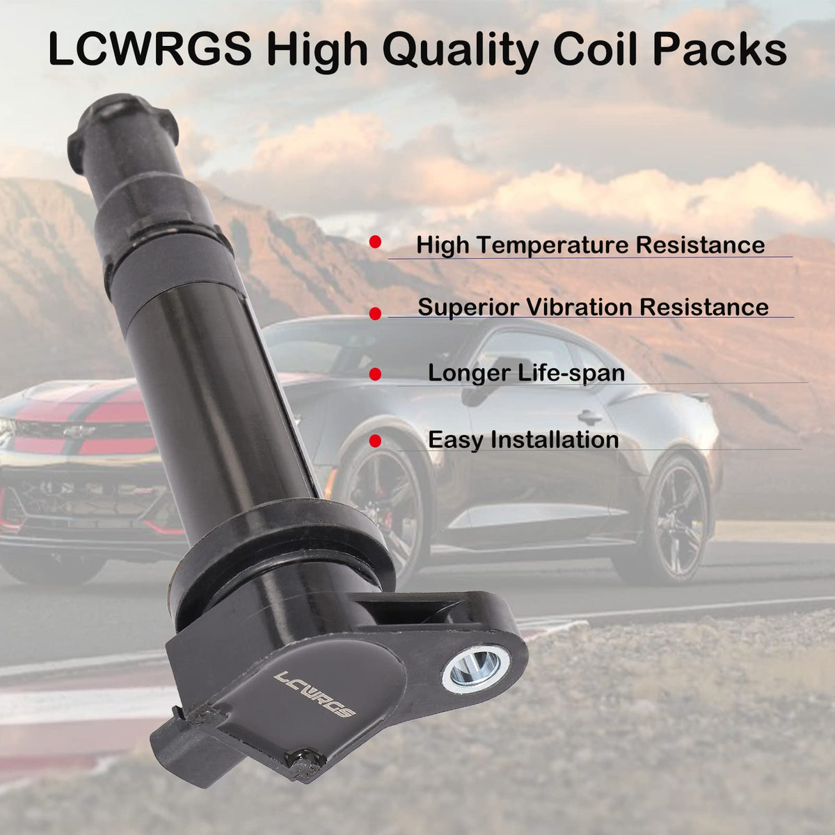 LCWRGS ignition coil close-up showing copper windings and improved conductivity