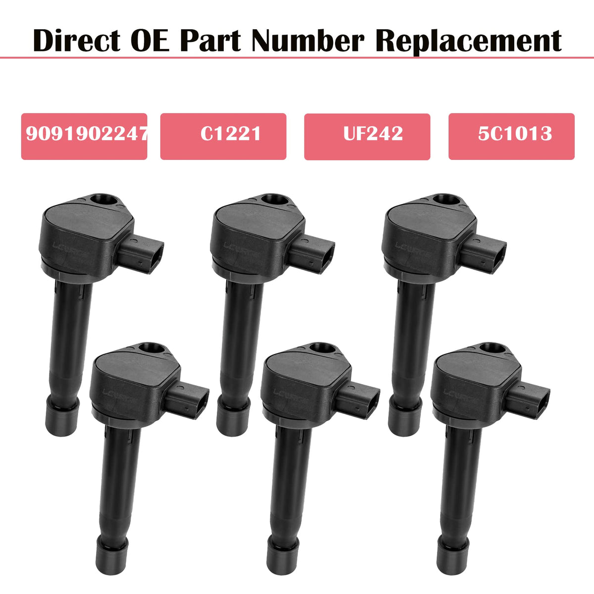 LCWRGS ignition coil installed on engine demonstrating improved reliability benefit