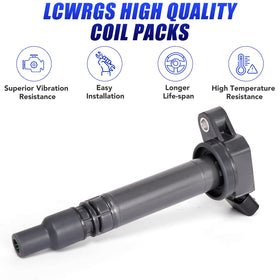 LCWRGS coil pack side connector detail illustrating secure OEM-style fit