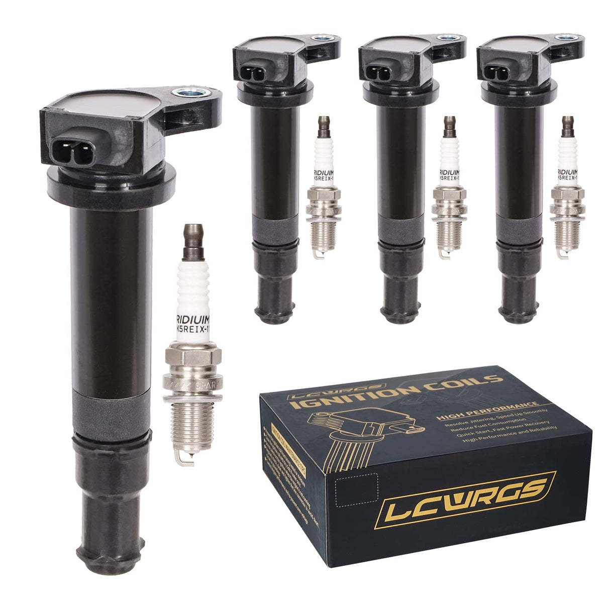 LCWRGS kit front packaging showing full coil and plug set for clear fitment