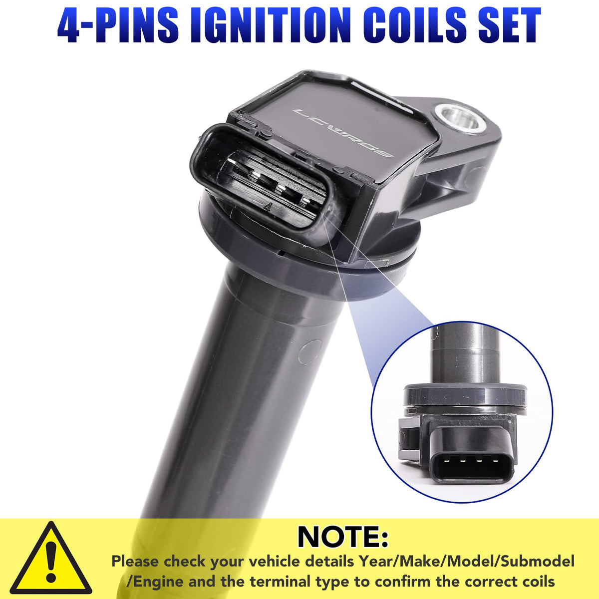 LCWRGS coils installed on engine demonstrating quick bolt-on replacement