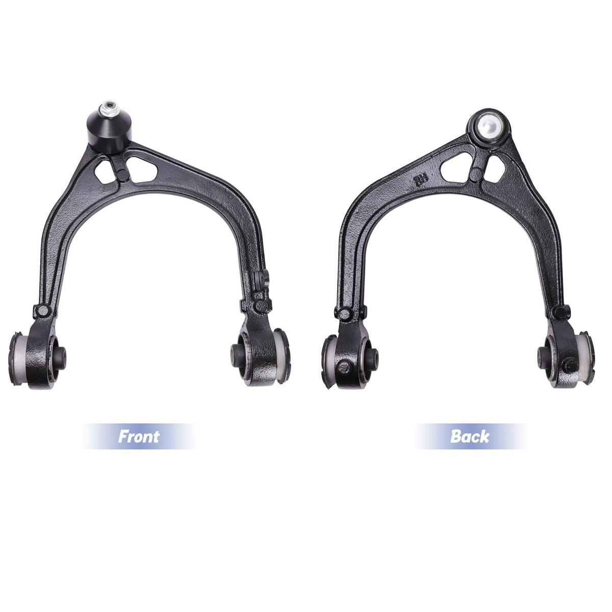 LCWRGS control arm mounted on vehicle suspension, demonstrates direct-fit replacement