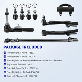 LCWRGS drag link center link visual promoting improved steering stability