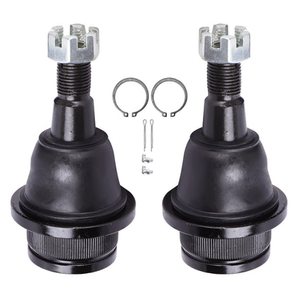 LCWRGS front lower ball joints package front view showing parts and fitment benefit