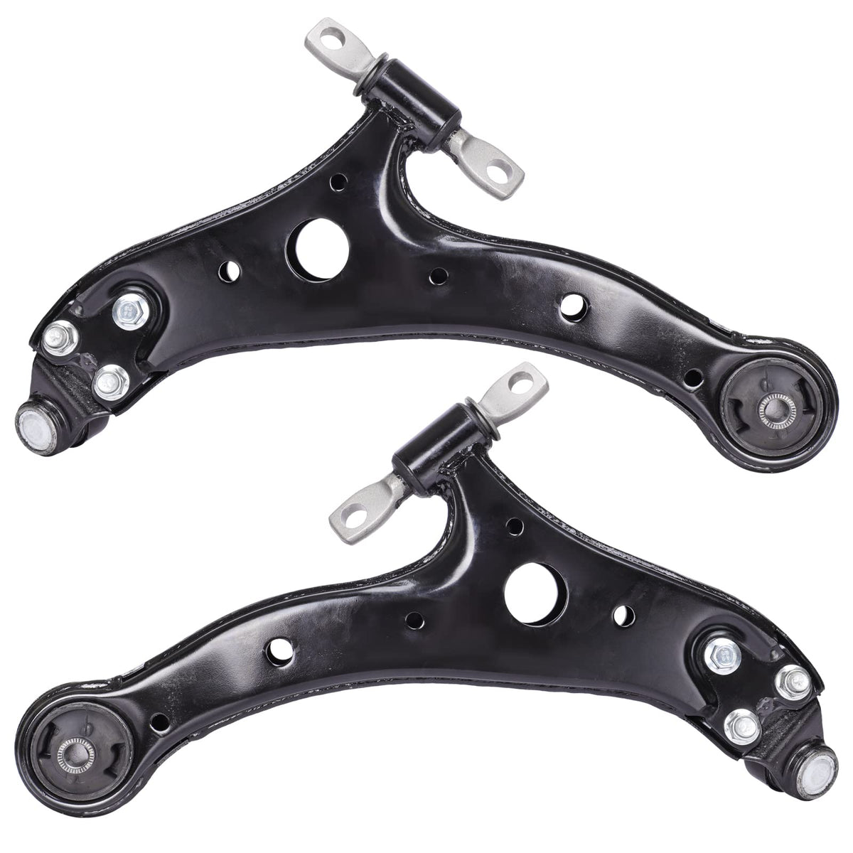 LCWRGS front lower control arms packaged kit showing both sides and benefits