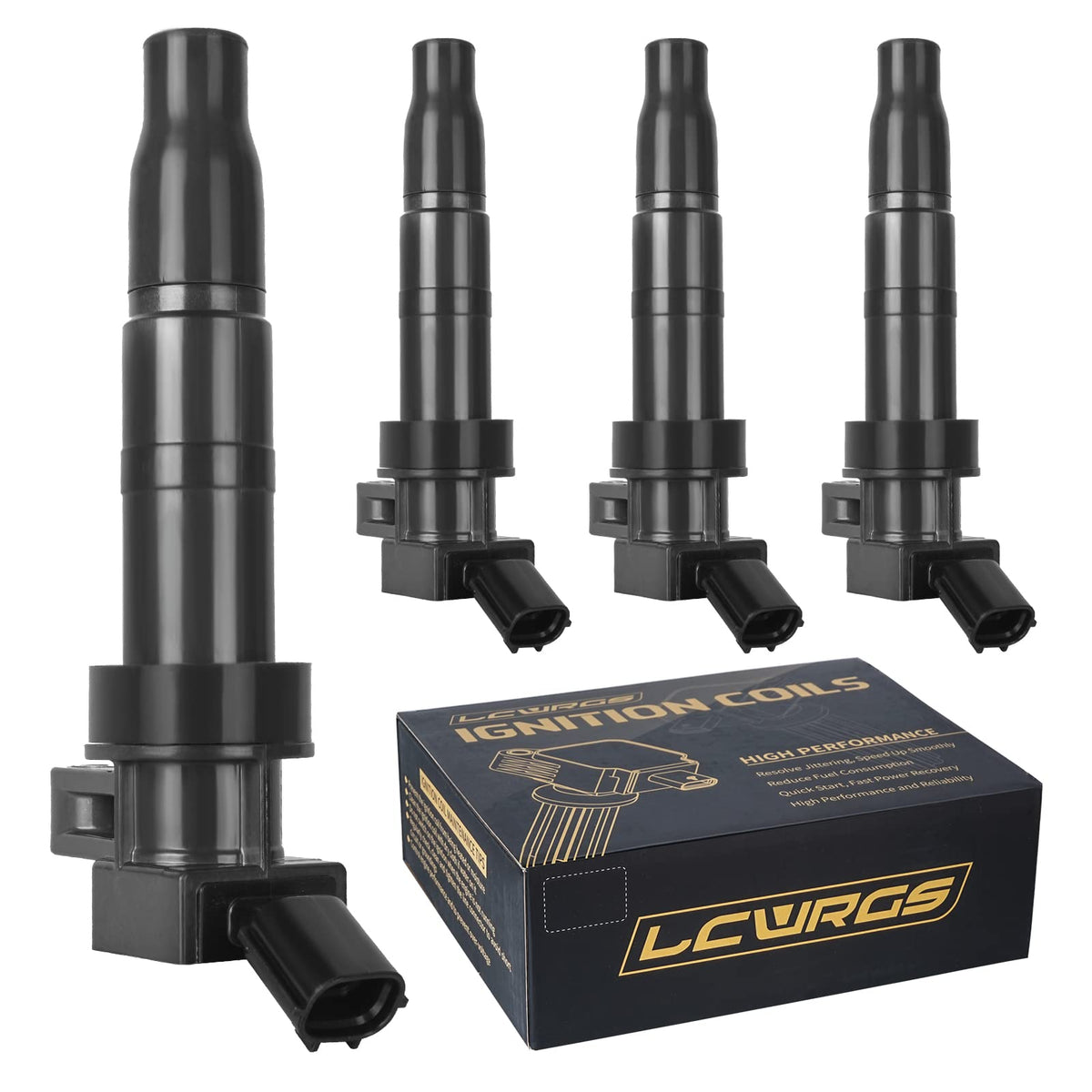 LCWRGS front packaging showing four coil packs and model information for quick identification