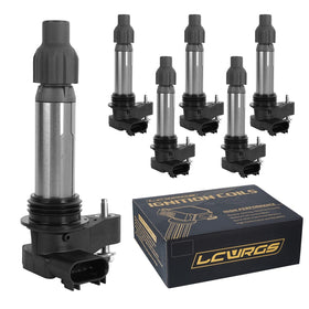 LCWRGS front view of six ignition coils showing compact design and fit
