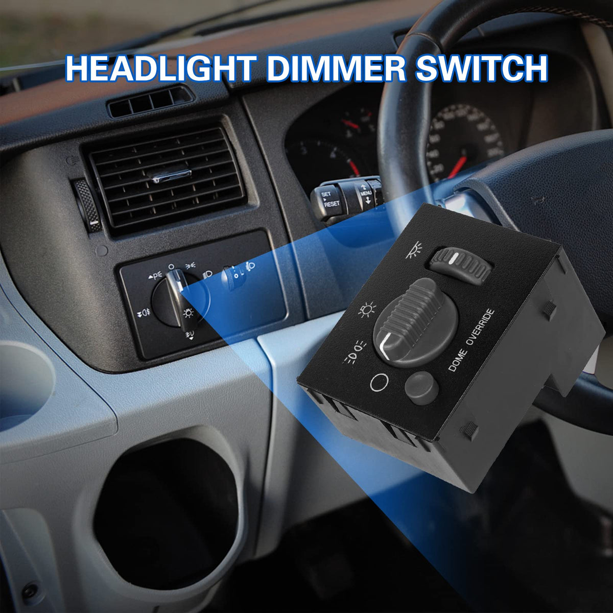 LCWRGS installed in dashboard of Silverado illustrating restored control and factory look