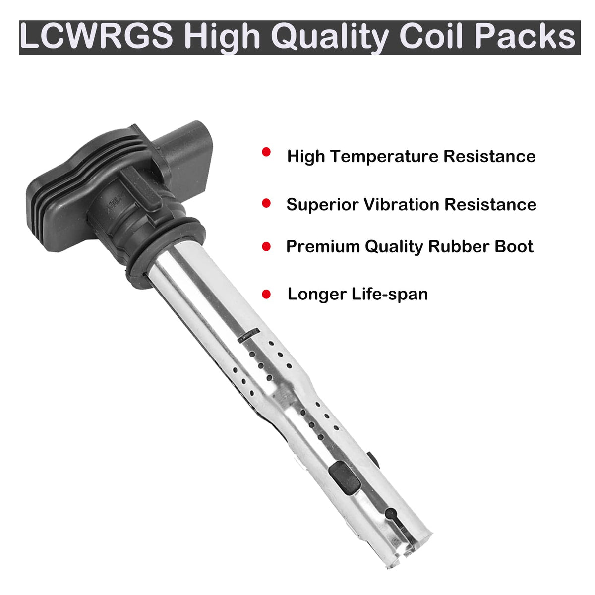 Close-up of LCWRGS coil copper windings and epoxy for durable conductivity