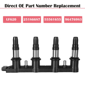 LCWRGS ignition coil next to coin for scale showing compact size and fit