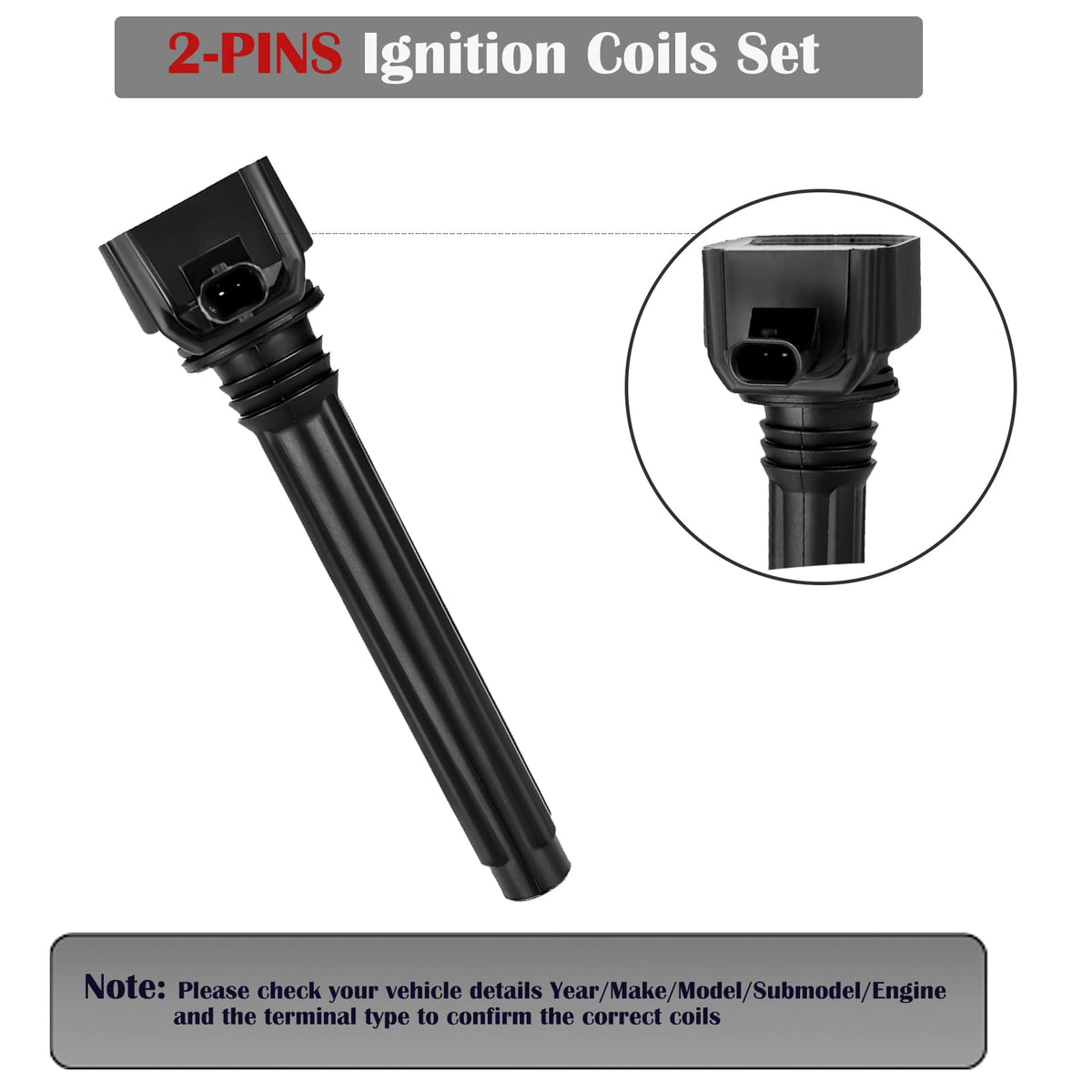 LCWRGS side profile of a coil pack highlighting robust housing and heat resistance