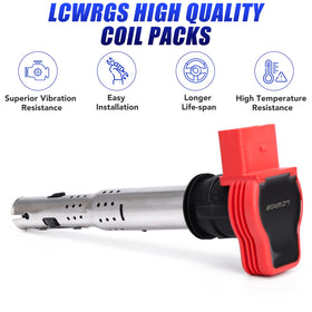 LCWRGS ignition coil side profile highlighting robust housing and durability