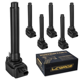 LCWRGS front view of six ignition coils showing packaging and complete set benefit