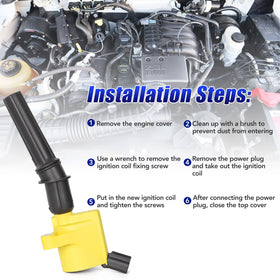 LCWRGS coils and plugs installed in engine bay demonstrating straightforward fitment benefit