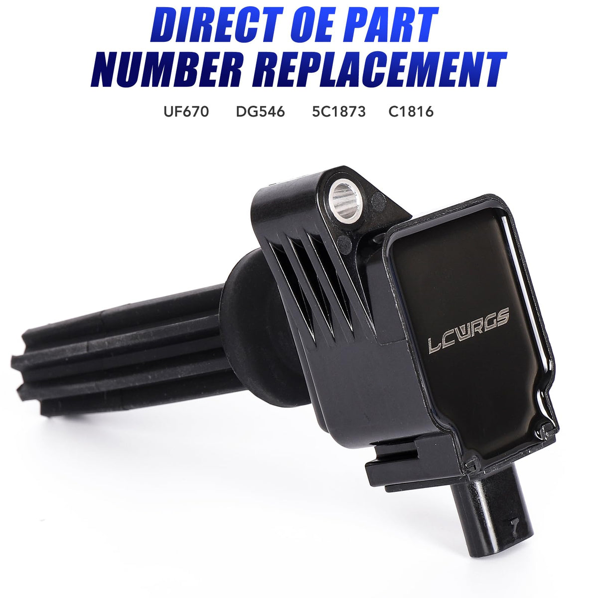 LCWRGS coil installed on engine showing correct placement, improves ignition reliability