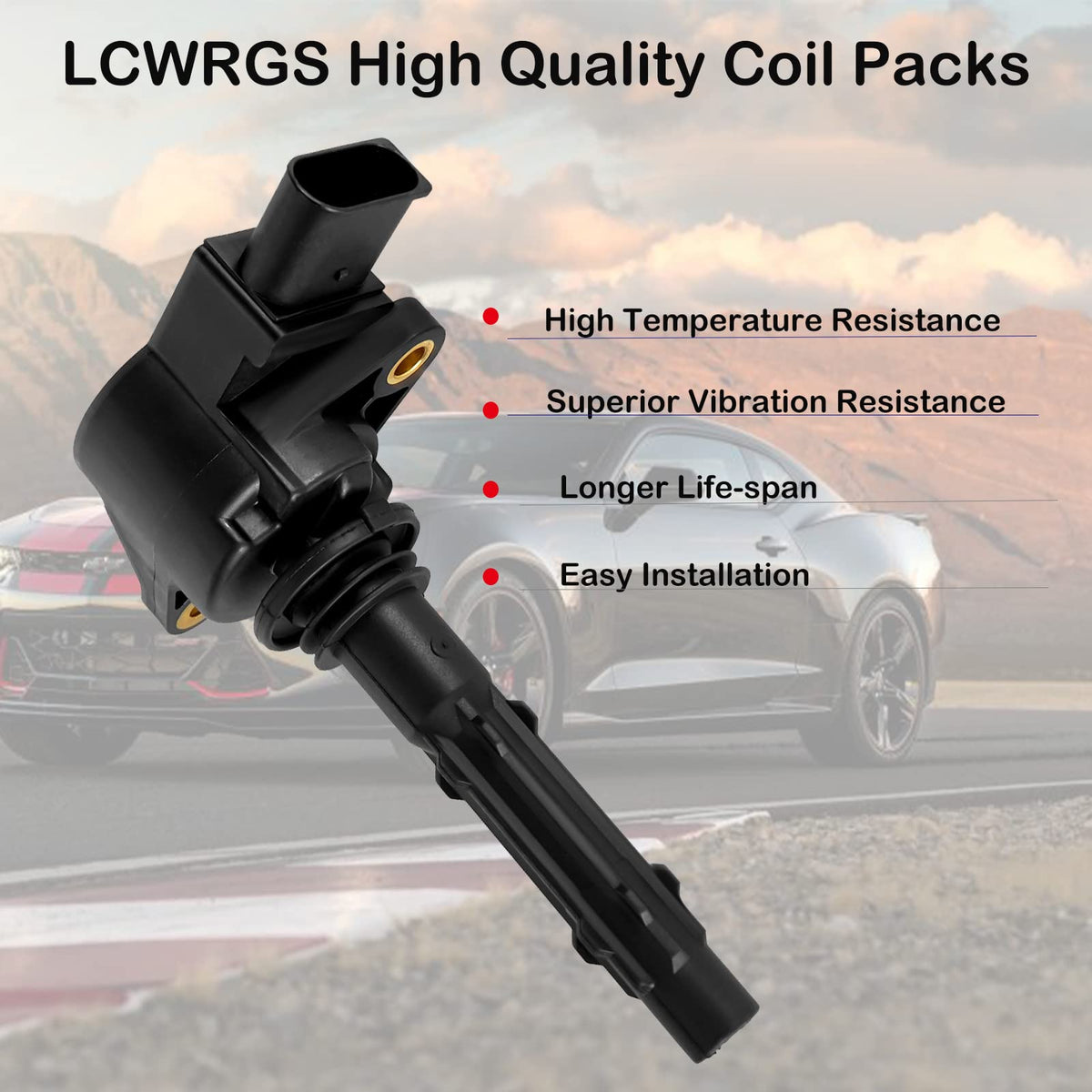 LCWRGS coils installed on Mercedes engine showing restored ignition stability benefit