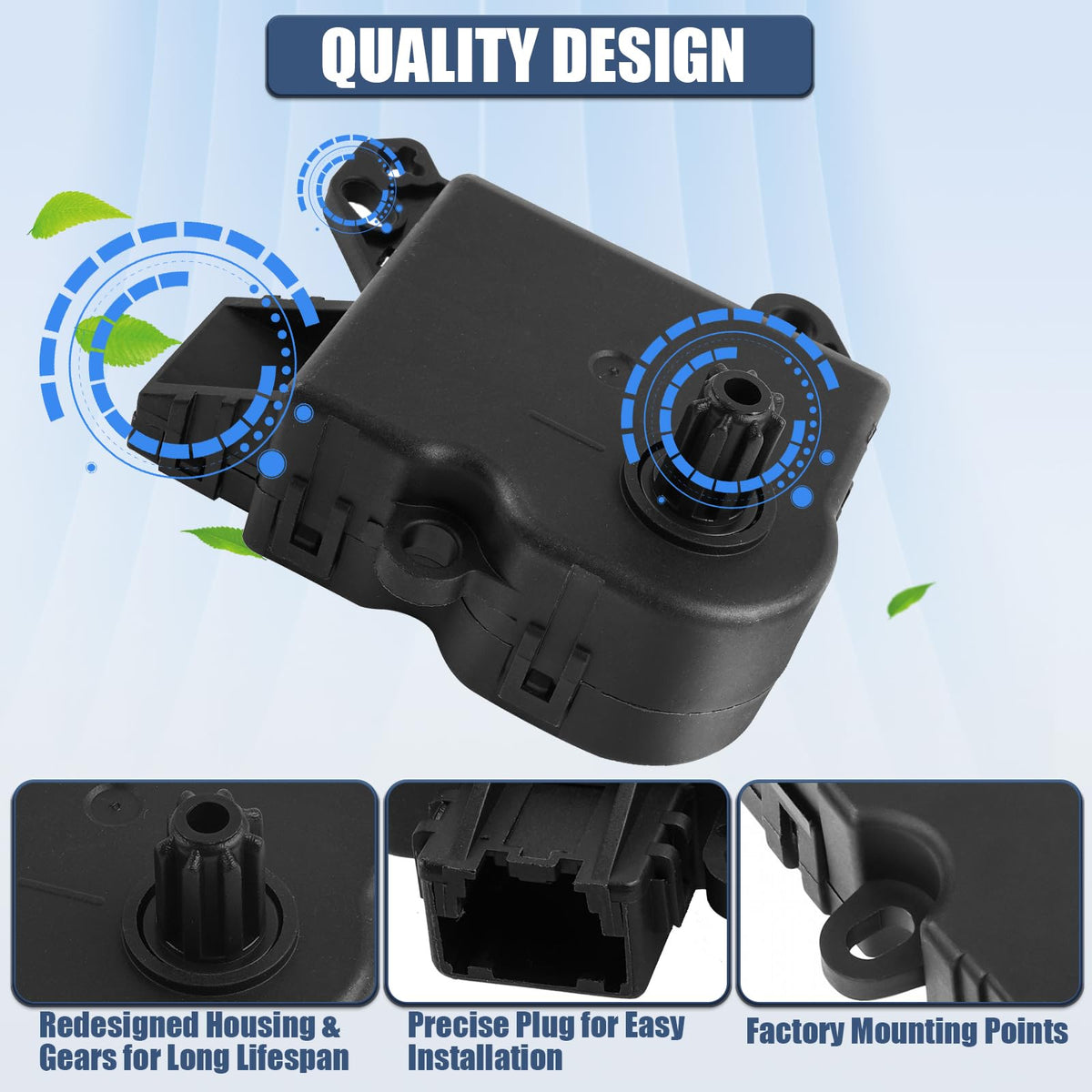 LCWRGS actuator installed under dash demonstrating restored HVAC responsiveness