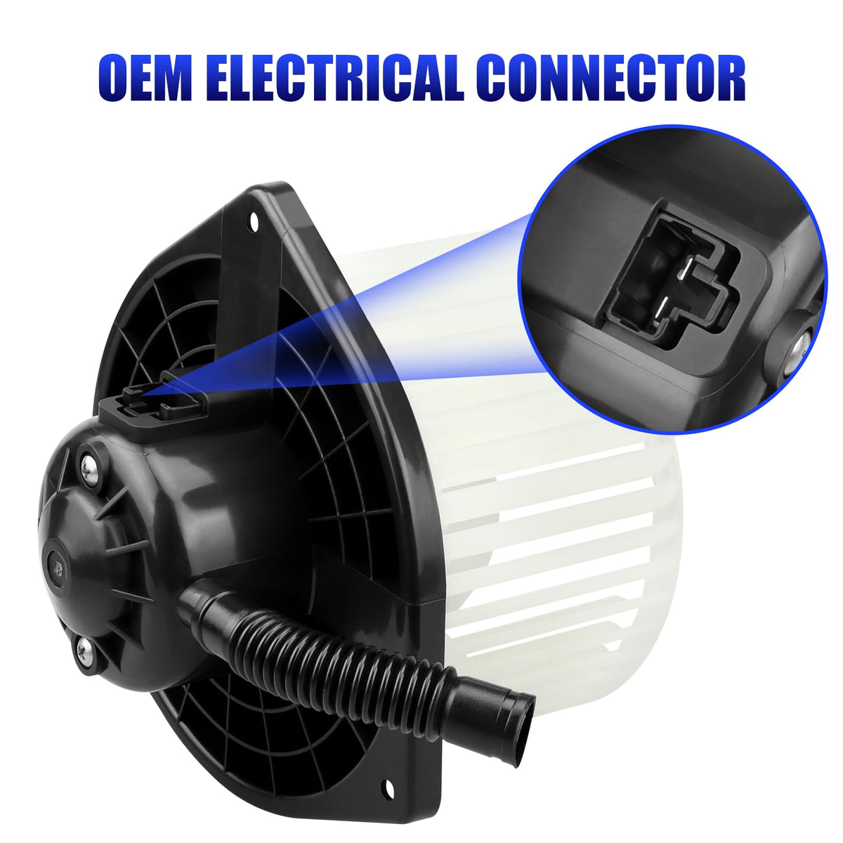 LCWRGS blower motor installed under dash illustrating restored HVAC performance