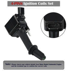 LCWRGS full kit layout with four coils and four plugs, simplifies complete ignition service