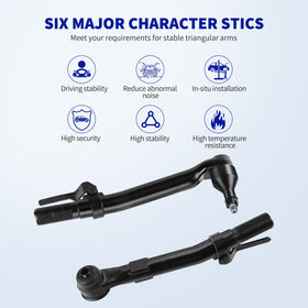 LCWRGS outer tie rods detail highlighting solid joints and durability