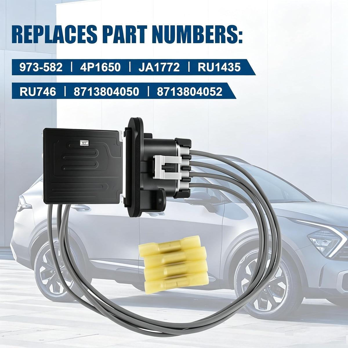 LCWRGS wire harness connection view demonstrating plug compatibility and ease