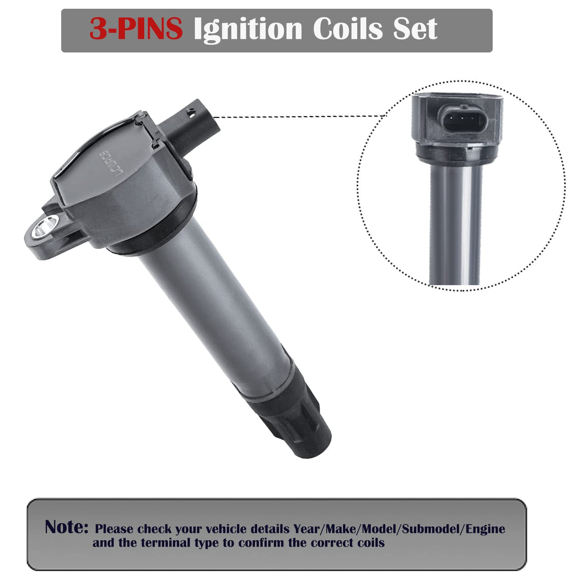 LCWRGS set of four coils displayed for complete-cylinder replacement