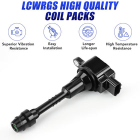 LCWRGS single ignition coil close-up highlighting robust connectors and durable housing