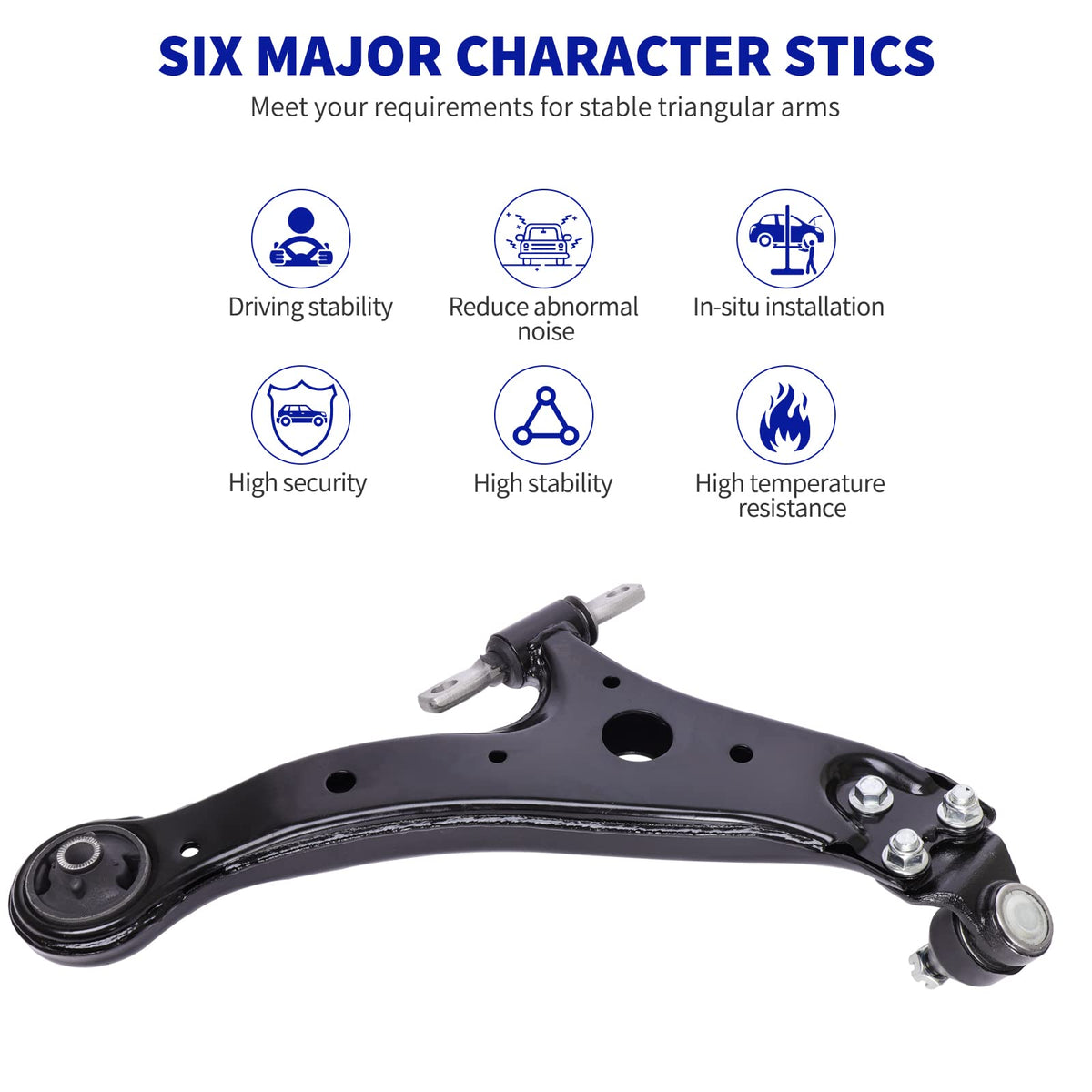 LCWRGS control arm beside ruler for scale showing exact dimensions and fitment