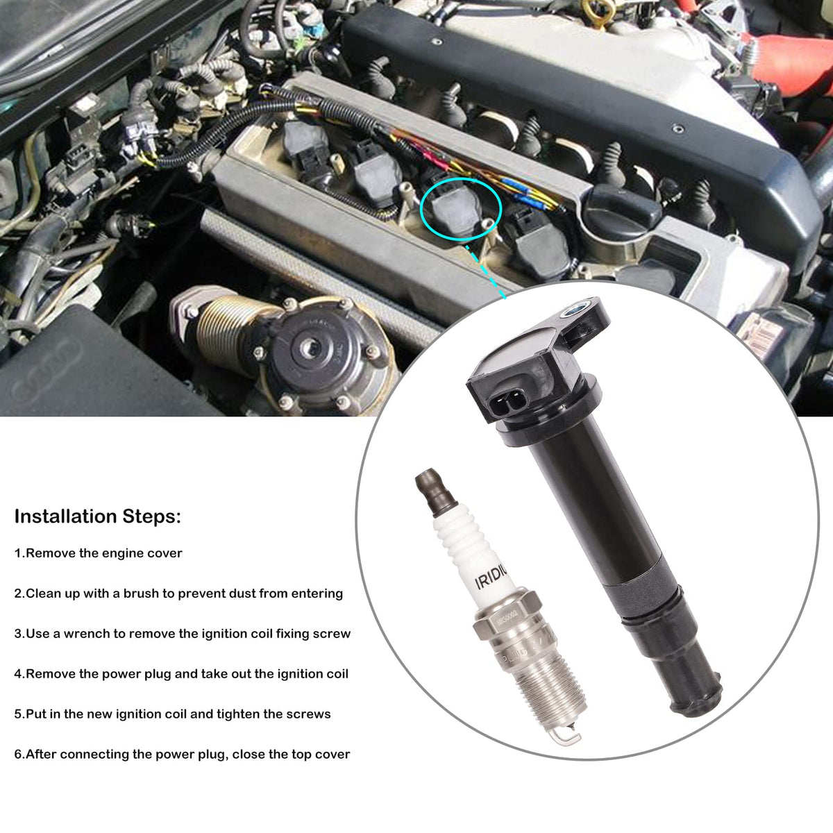 LCWRGS spark plug beside coin showing compact size and accurate replacement