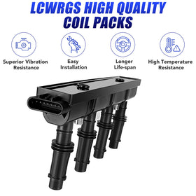 LCWRGS spark plugs close-up showing electrode quality for stable ignitions