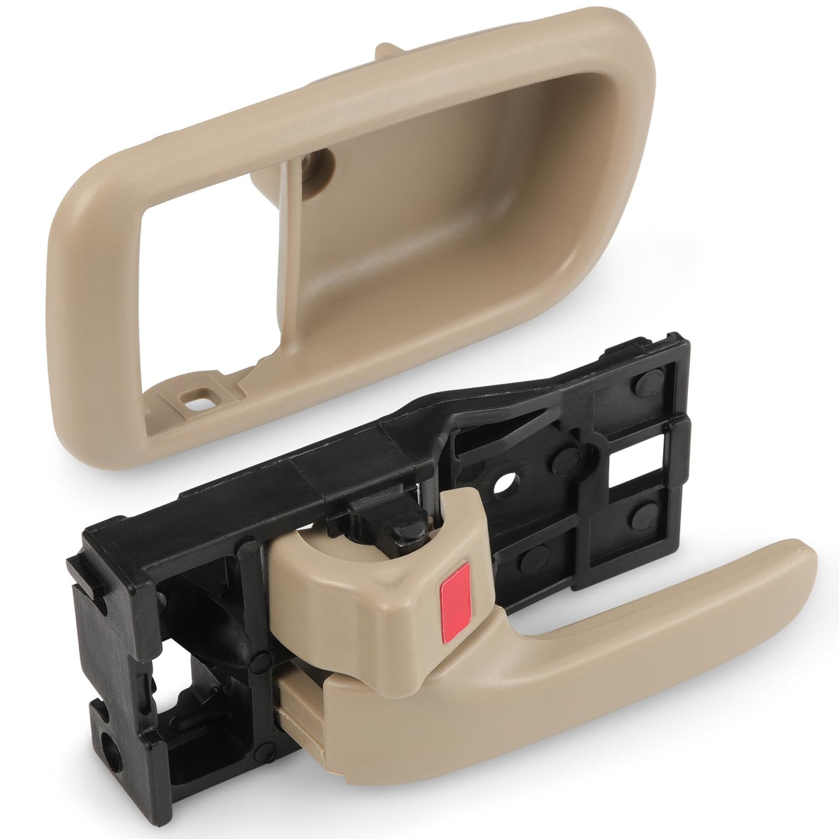 Lcyolada backside view of handle mechanism showing sturdy mounting points