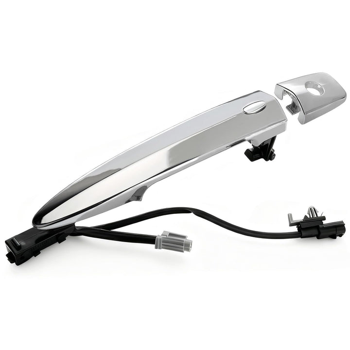 Lcyolada chrome front handle front view showing clean OEM-style finish and improved curb appeal