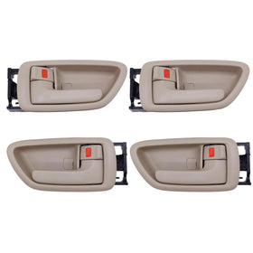 Lcyolada beige handle set front packaging shows complete four-piece kit and fitment benefits