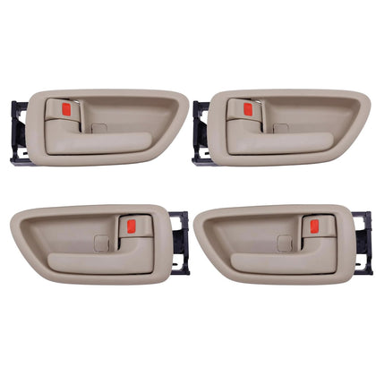 Lcyolada beige handle set front packaging shows complete four-piece kit and fitment benefits