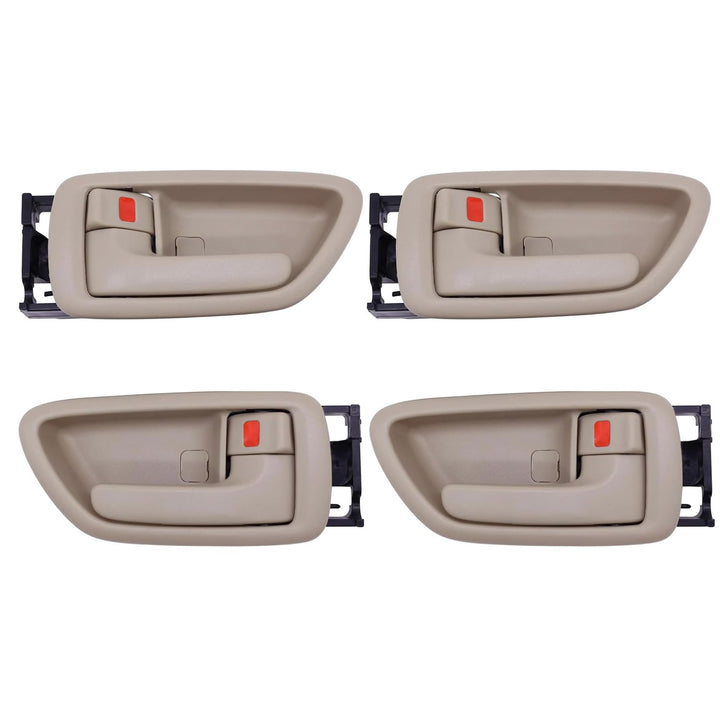 Lcyolada beige handle set front packaging shows complete four-piece kit and fitment benefits