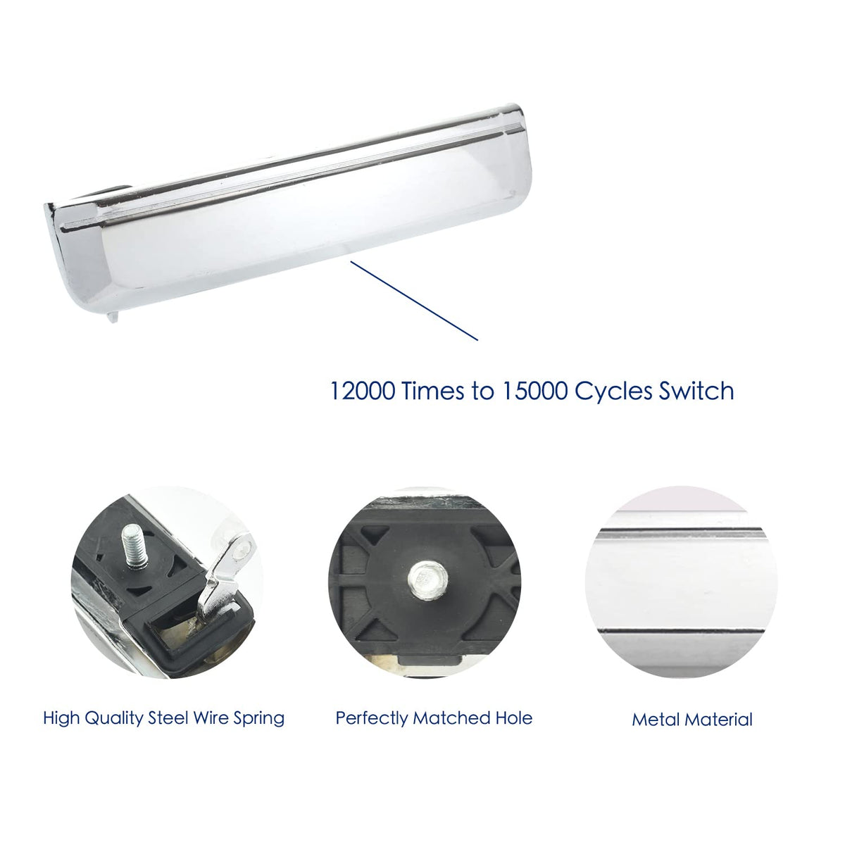 Lcyolada handle installed on front driver door demonstrating clean fit