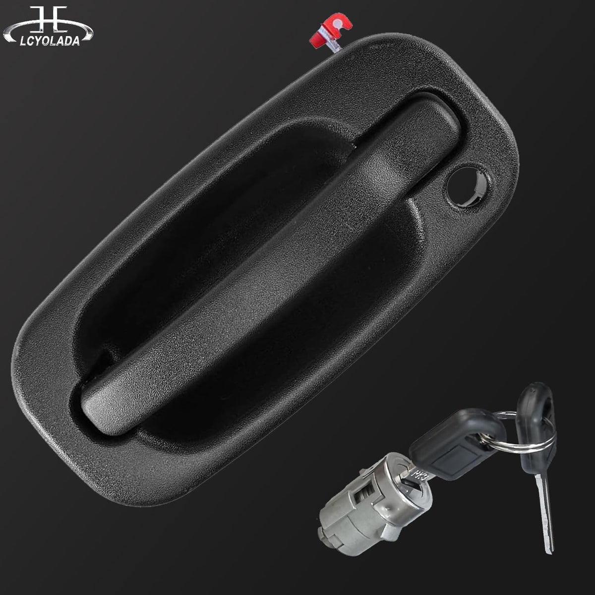 Lcyolada handle installed on truck door, restores factory appearance