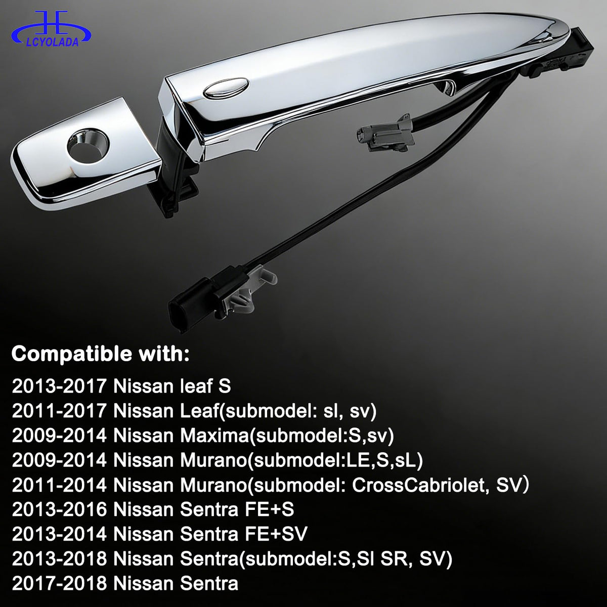 Lcyolada handle installed on a Nissan door showing correct fit and factory-like appearance